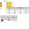 SNMG120408-PZ ZZ2984 Negative Turning Insert for Roughing