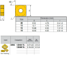 SNMG120404-LM ZZ4919 Negative Turning Insert for Finishing
