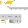 KNUX160405-X87 ZZ1884 Negative Turning Insert for Medium