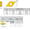 DNMG130508-KR ZZ0784 Negative Turning Insert for Medium