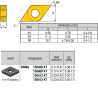 DNMG150612-PZ ZZ2994 Negative Turning Insert for Roughing