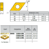 DNMG130504-RR ZZ0774 Negative Turning Insert for Medium