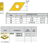 DNMG130504-KG ZZ0764 Negative Turning Insert for Finishing