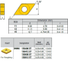 DNMG150408-KZ ZZ0784 Negative Turning Insert for Roughing