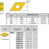 DNMG150612-LI ZZ1874 Negative Turning Insert for Finishing