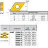 DNMG150404-LM VB6989 Negative Turning Insert for Finishing