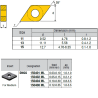 DNGG150401-RQ ZZ4919 Negative Turning Insert for Medium