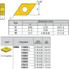 DNMA150408 ZZ2994 Negative Turning Insert for Roughing