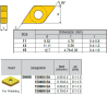 DNMG150404-KG ZZ0774 Negative Turning Insert for Finishing