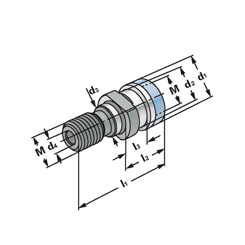 Adaptador M24 para conos BT50 y SK50