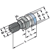 Adaptador M24 para conos BT50 y SK50