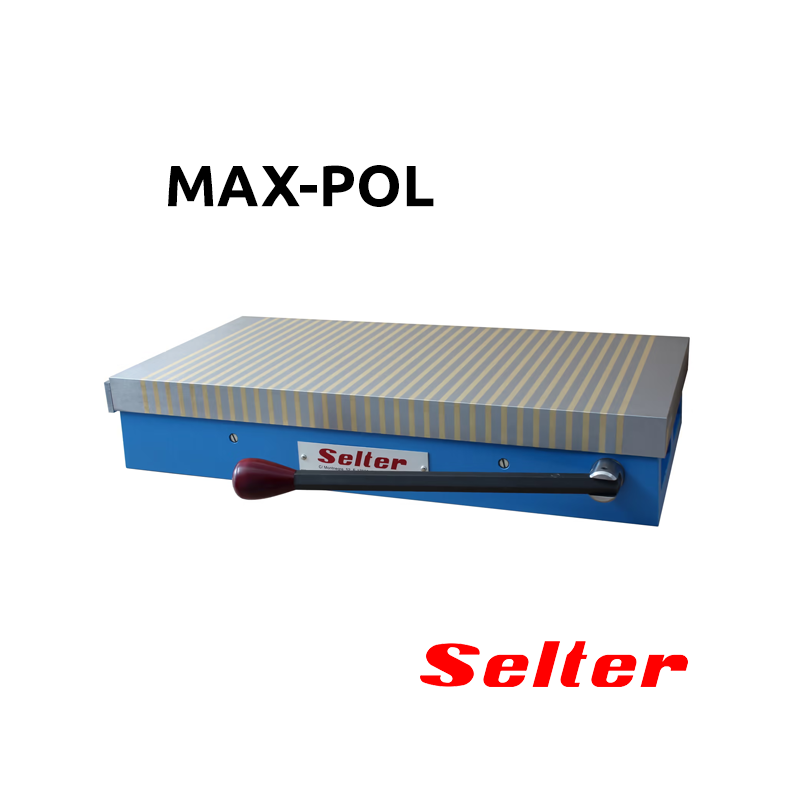 Platos Magneticos Rectangulares MAX-POL de SELTER Para Rectificadoras