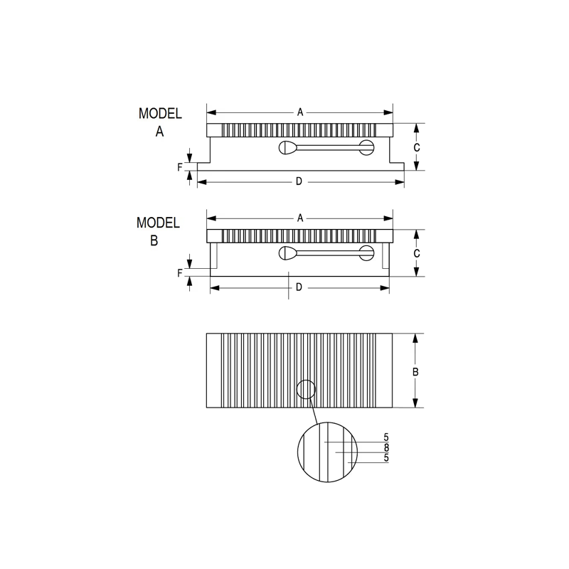 Platos Magneticos Rectangulares MAX-POL de SELTER Para Rectificadoras