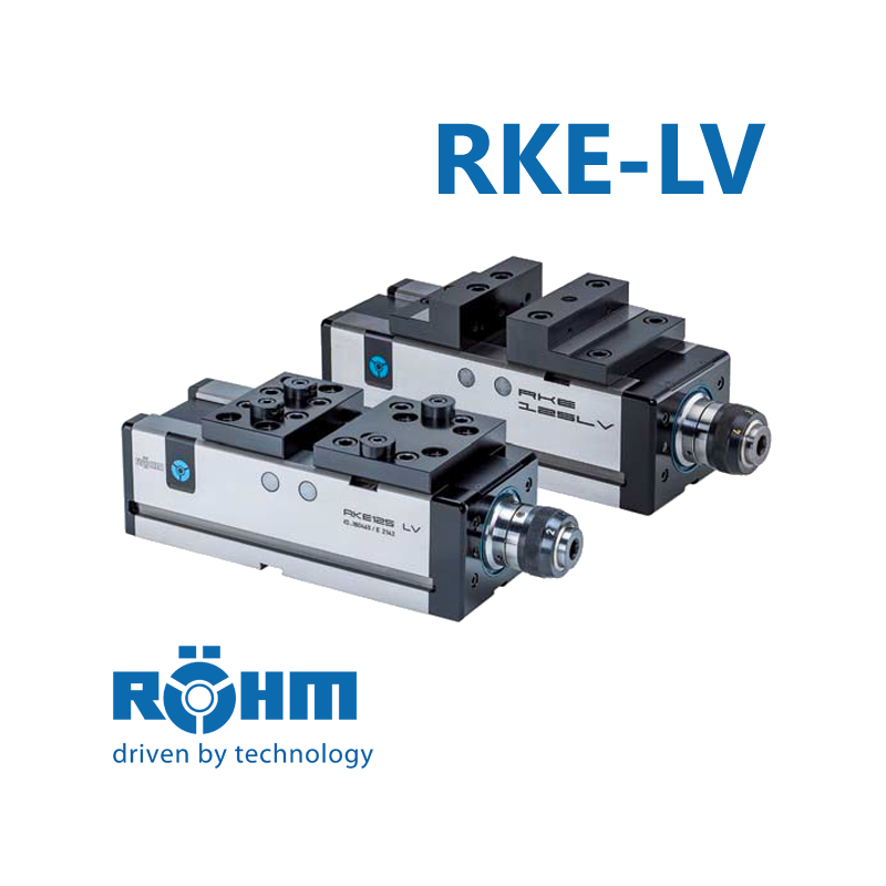 Mordaza Röhm RKE-LV mecánica e hidráulica para centros de mecanizado