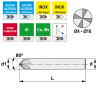 Fresa de metal duro Z4-6 Cortes 90º para Desbarbar y Grabar