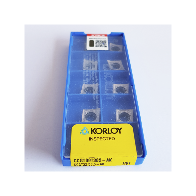 Korloy CCGT09T3..-AK H01 Placa de Torno en Aluminio Positiva