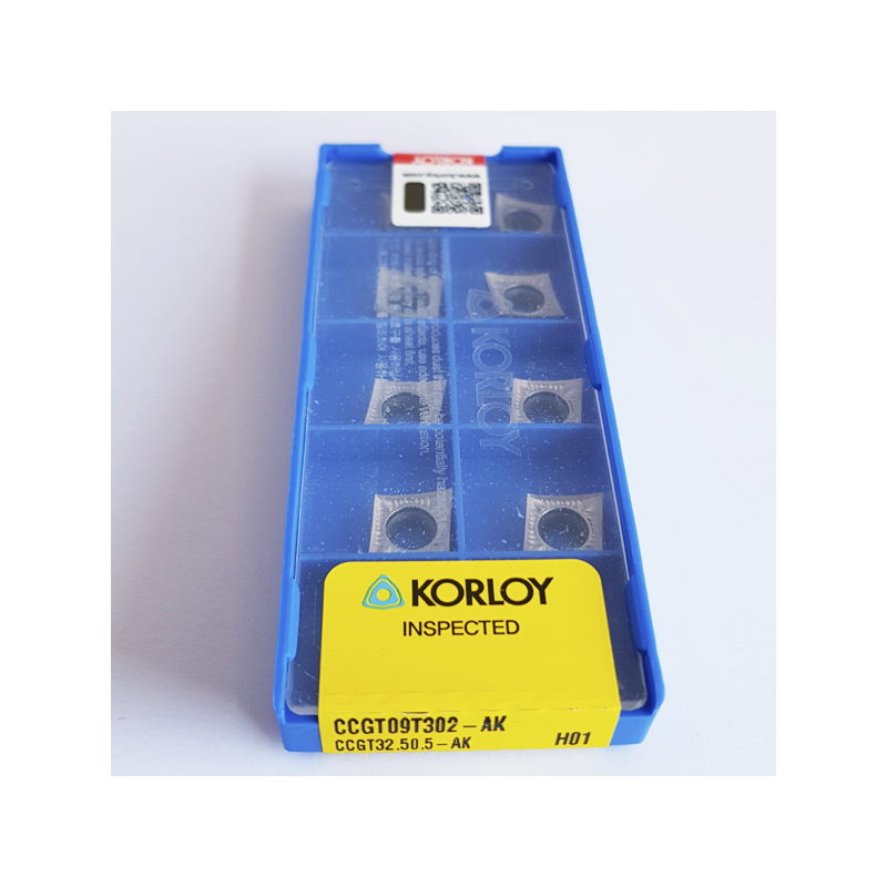 Korloy CCGT09T3..-AK H01 Plaquette de Tournage en Aluminium Positif