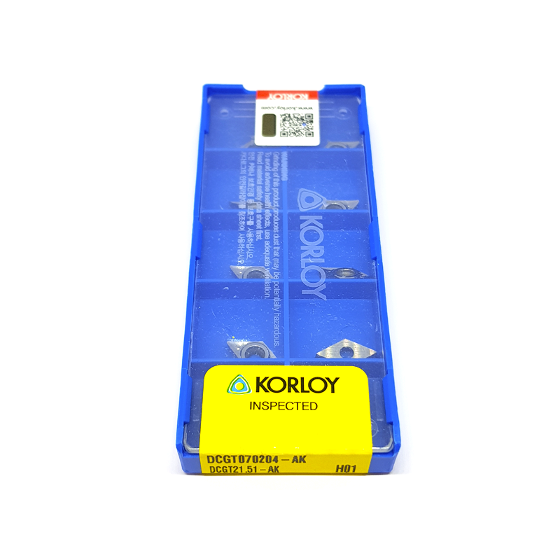 Korloy DCGT0702..-AK H01 Plaquette de Tournage en Aluminium Positif