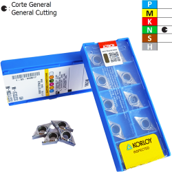 Korloy DCGT11T3..-AK H01 Placa de Torno en Aluminio Positiva