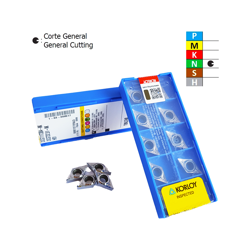 Korloy DCGT11T3..-AK H01 Positive Aluminum Turning Insert Korloy DCGT11T3..-AK H01 Positive Aluminum Turning Insert