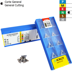 Korloy TCGT1102..-AK H01 Placa de Torno en Aluminio Positiva