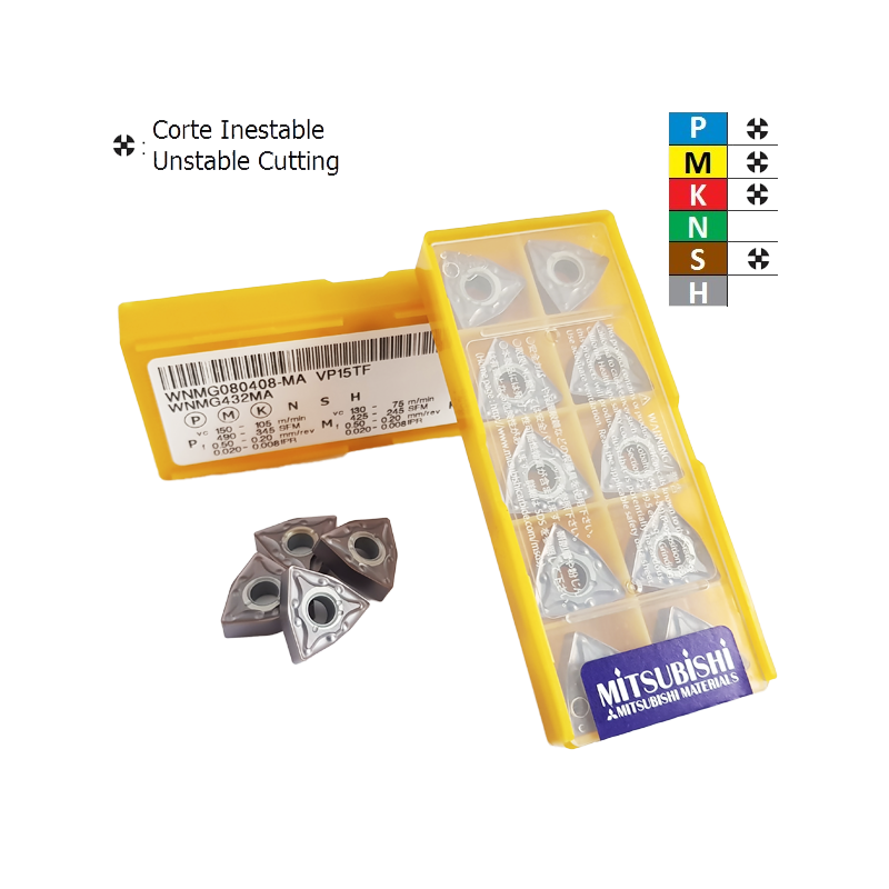 Mitsubishi WNMG0804..-MA VP15TF Negative Turning Insert Mitsubishi WNMG0804..-MA VP15TF Negative Turning Insert