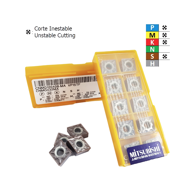 Mitsubishi CNMG120408-MA VP15TF Negative Turning Insert