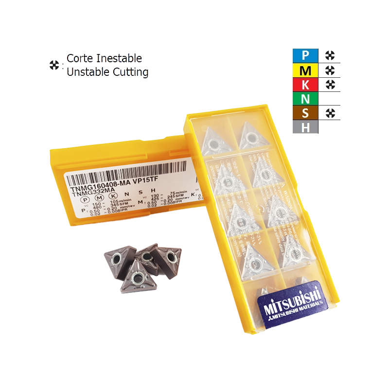 Mitsubishi TNMG160404-MA VP15TF Negative Turning Insert Mitsubishi TNMG160404-MA VP15TF Negative Turning Insert