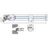 Portaherramientas de Torno Metal Duro E-SDUC R/L (93) Interior