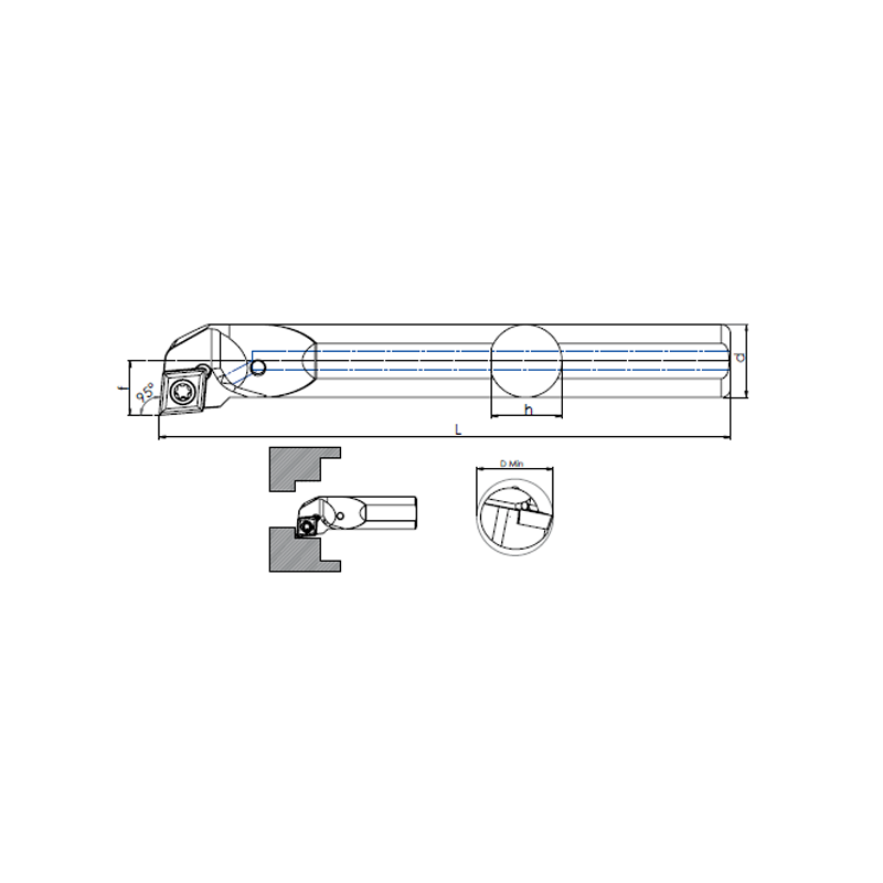 Internal Turning  Holder E-SCLC R/L (95)