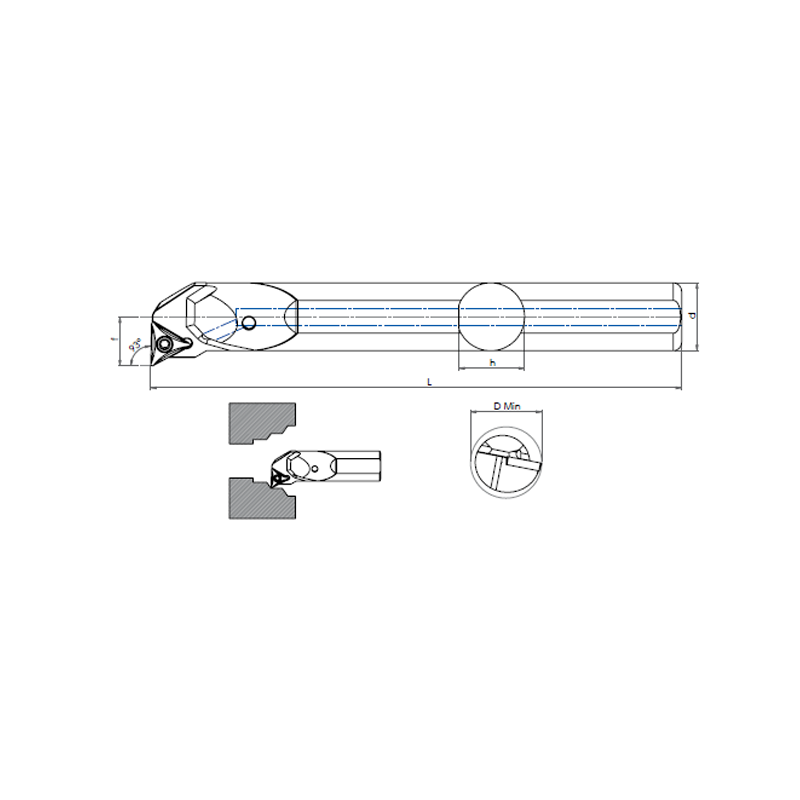 Internal Turning  Holder E-STUC R/L (93)
