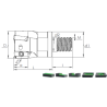 Face Mill Shoulder MT90 AD.T 0803.. / 10T3.. / 1204.. WLTR adaptable for ADKT 1505..