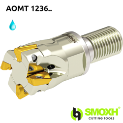 Fresa de escuadrar cabeza roscada MT90 AOMT 1236.. WLTR con ángulo 90º adaptable AOMT 1236..