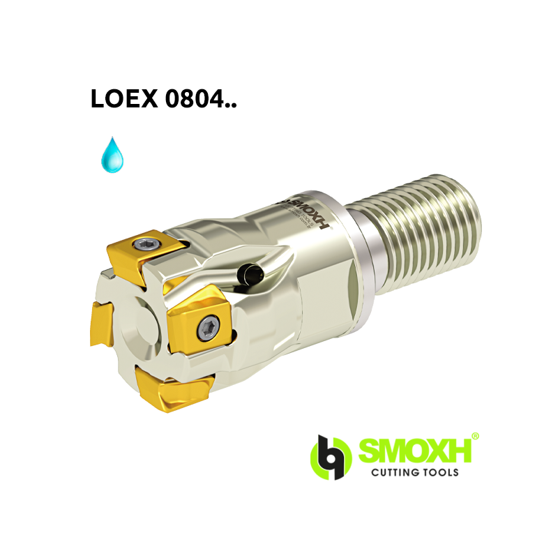 Fresa de escuadrar cabeza roscada MT90 LOEX 0804.. con ángulo 90º adaptable LOEX 0804.. Fresa de escuadrar cabeza roscada MT90 LOEX 0804.. con ángulo 90º adaptable LOEX 0804..