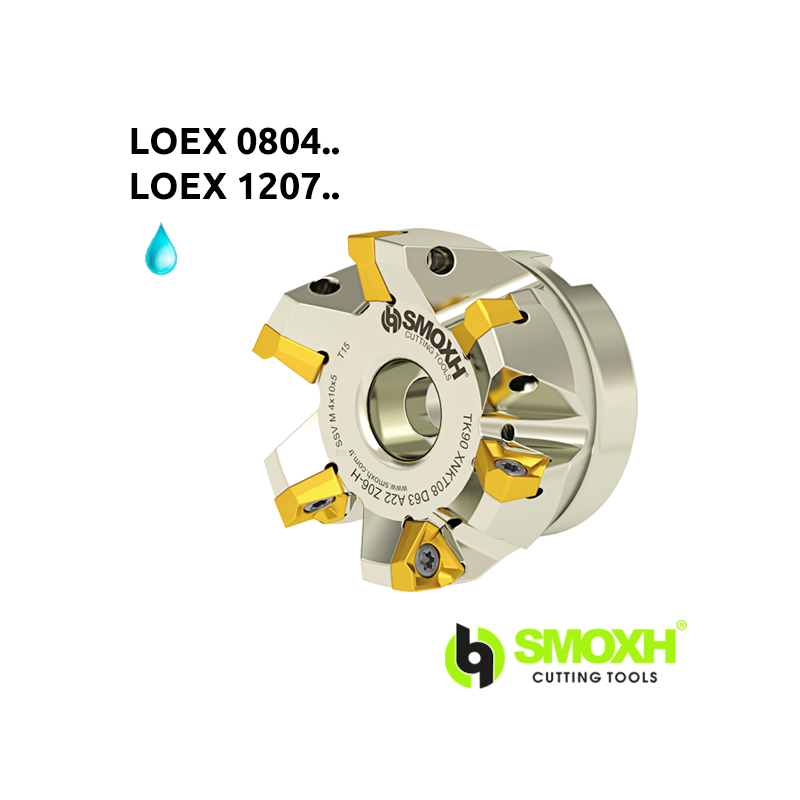Face Mill Shoulder TK90 LOEX 0804.. / 1207.. adaptable for LOEX 0804.. / 1207.. Face Mill Shoulder TK90 LOEX 0804.. / 1207.. adaptable for LOEX 0804.. / 1207..
