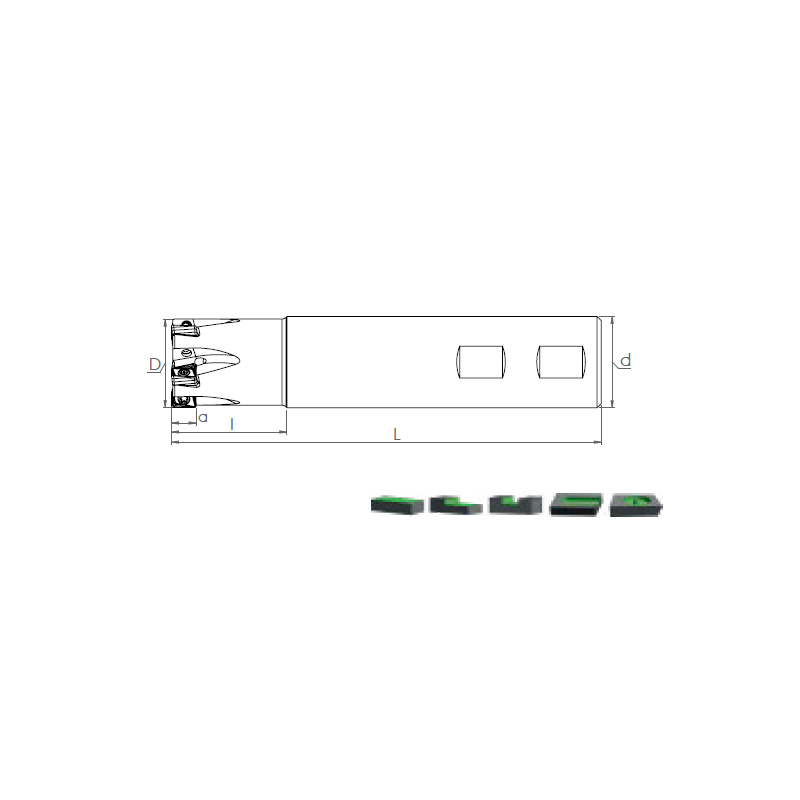 Fraisage Shoulder ST90 ANKX / ANCX 0904. adaptable à AN.X 0904..