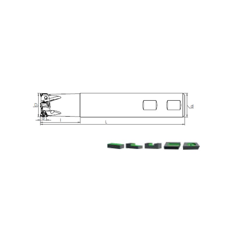 Face Mill Shoulder ST90 TNMU 0703.. adaptable for TNMU 0703..