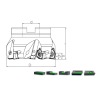 Face Mill Shoulder TK90 WN.U 0705.. adaptable for WN.U 0705