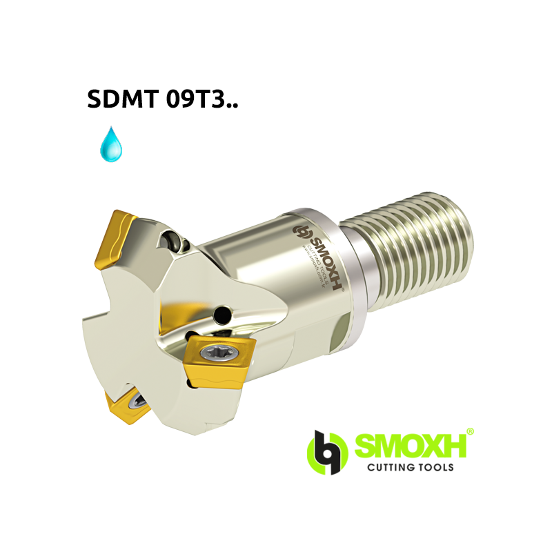 Fresa de escuadrar MT45 SDMT 09T3.. con ángulo 45º Adaptable SDMT 09T3..