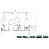 Face Mill Shoulder TK90 SDMT 09T3.. adaptable for SDMT 09T3..