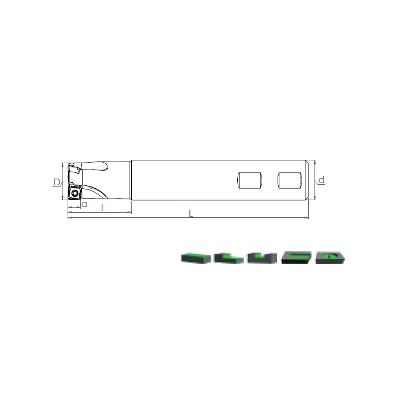 Face Mill Shoulder ST90 490R-08.. adaptable for 490R-08..