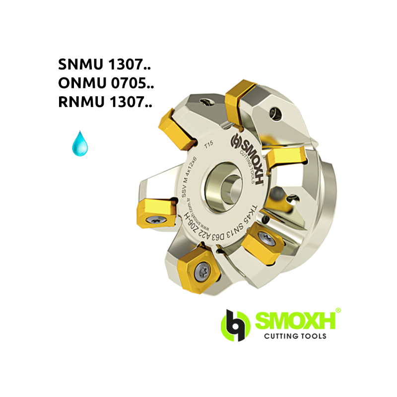 Fresa de escuadrar TK45 SNMU 1307.. /ONMU 0705../RNMU 1307.. (R) con ángulo 45º Adaptable SNMU 1307.. Fresa de escuadrar TK45 SNMU 1307.. /ONMU 0705../RNMU 1307.. (R) con ángulo 45º Adaptable SNMU 1307..