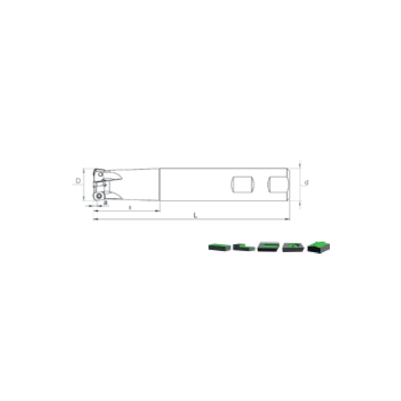 High Feed Milling Tools HST ENMX 0604.. Adaptable ENMX 0604..