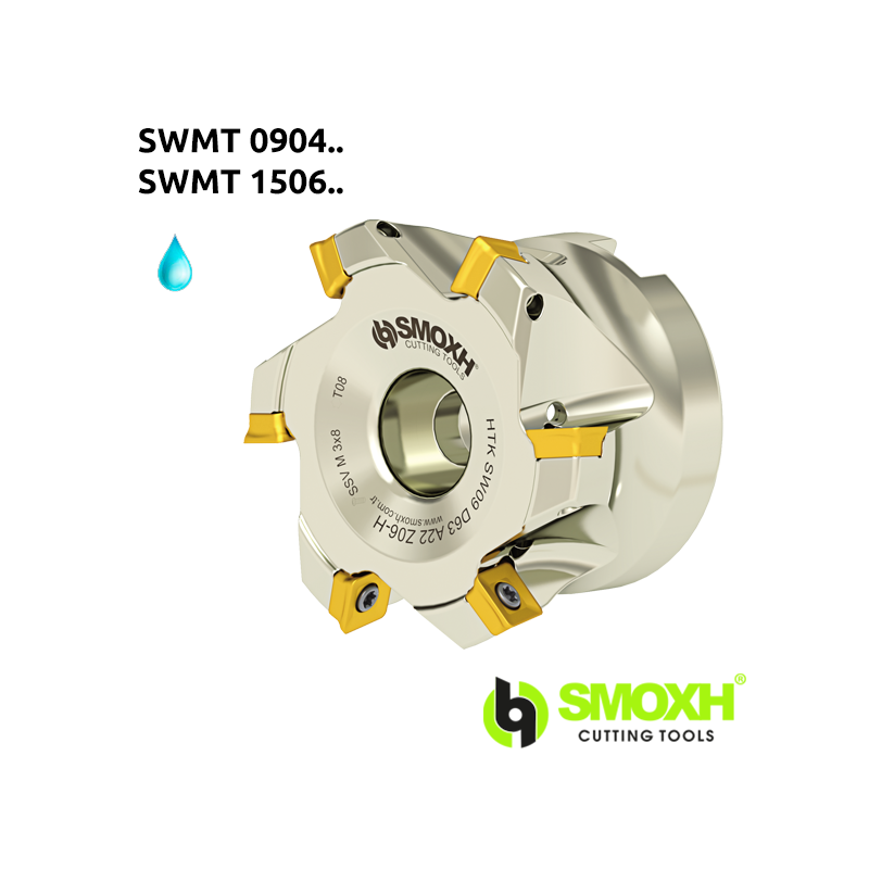 High Feed Milling Tools threaded head HTK SWMT 0904.. / 1506.. Adaptable SWMT 0904.. / 1506.. High Feed Milling Tools threaded head HTK SWMT 0904.. / 1506.. Adaptable SWMT 0904.. / 1506..