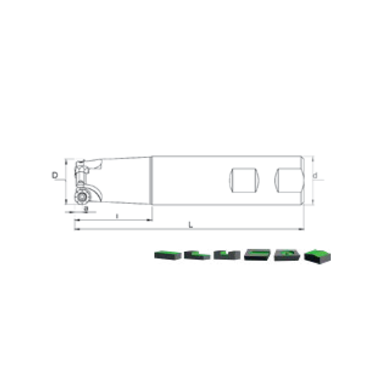 Fresa de Copiado MT RPNX 10T3.. / 1204  adaptable RPNX 10T3.. / 1204 