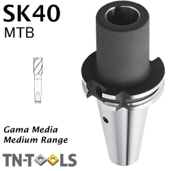 Cono reductor DIN69871 SK40 para morse MTA Gama Media