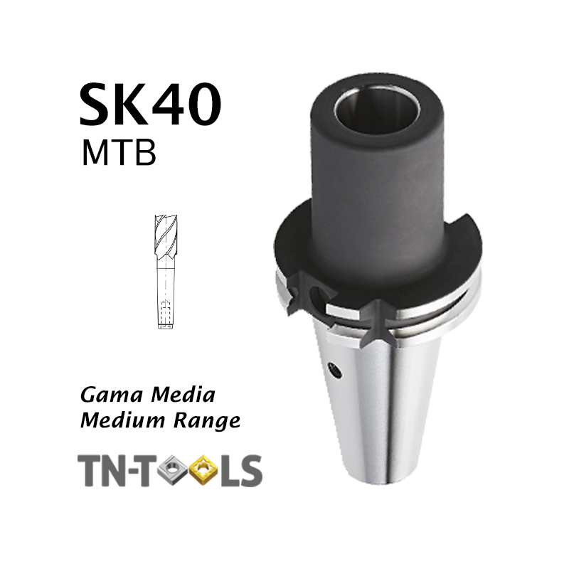 Cono reductor DIN69871 SK40 para morse MTA Gama Media Cono reductor DIN69871 SK40 para morse MTA Gama Media