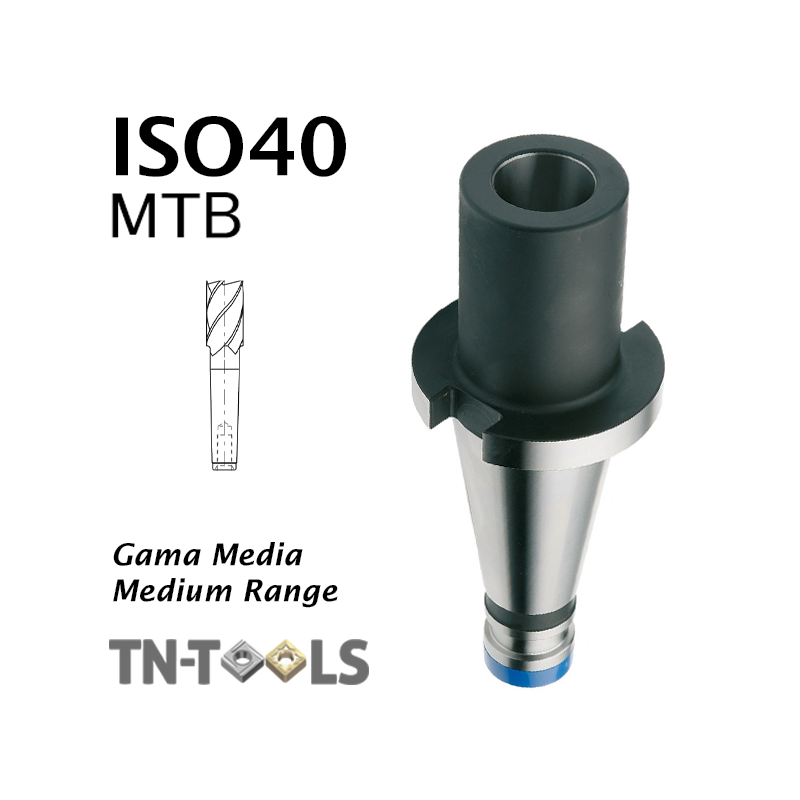 Cono reductor DIN2080 ISO40 para morse MTA Gama Media