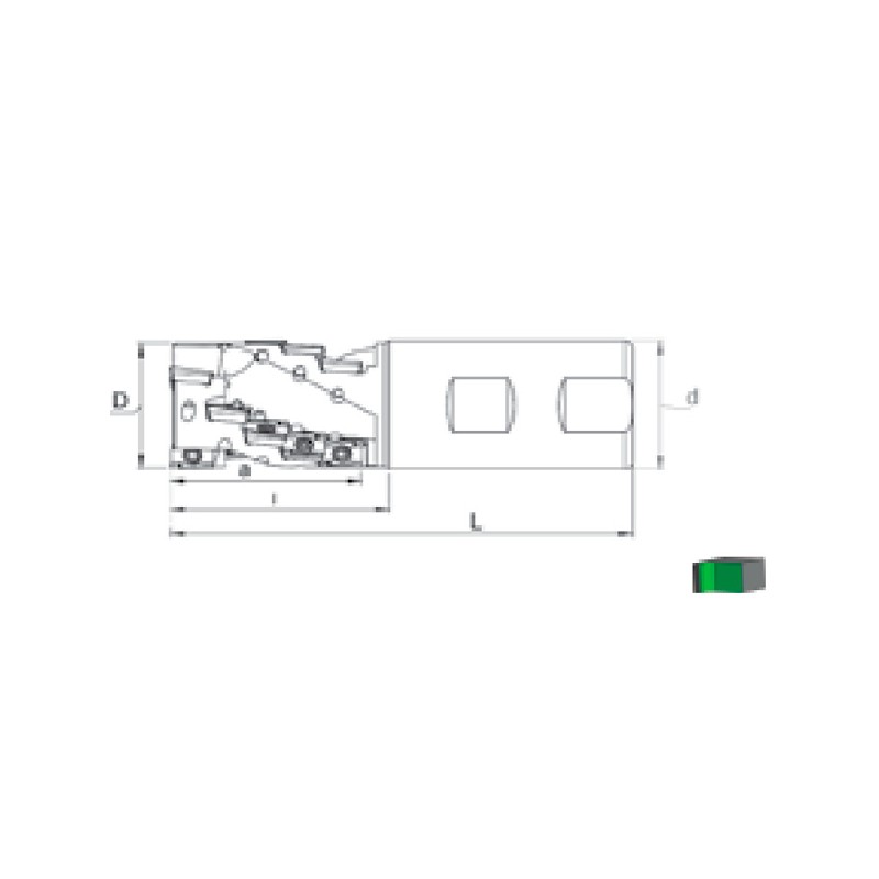 Portaherramientas de Fresado HT90 APKT 1003.. HELICAL CUTTER ISO