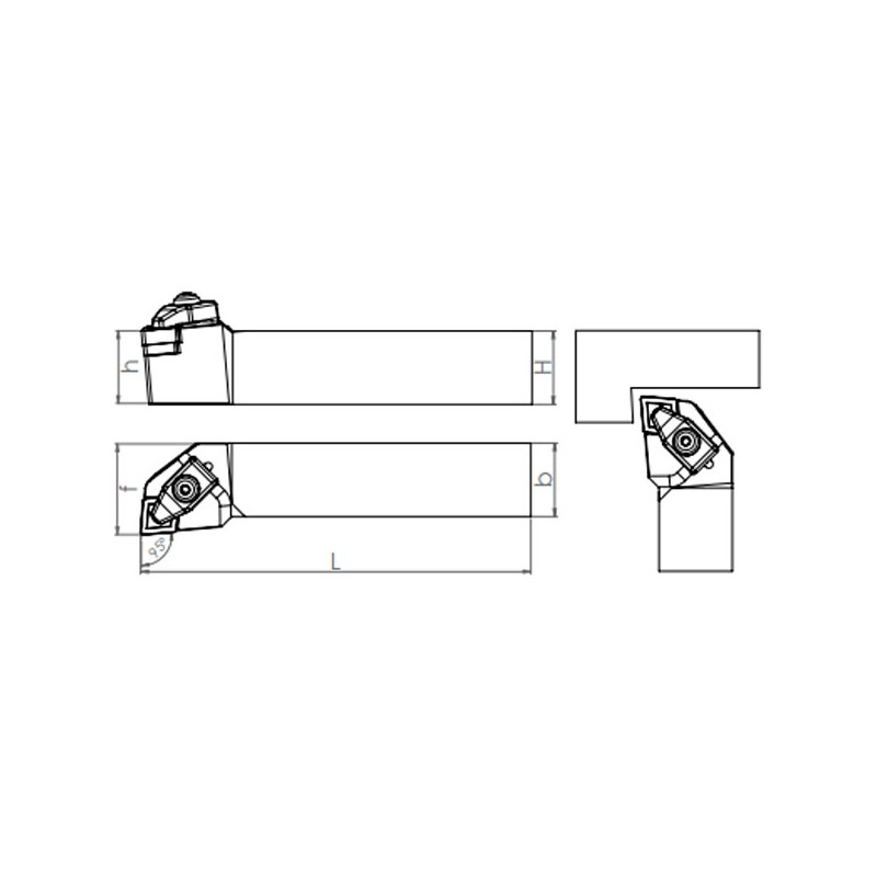 External Turning Holder TCLNR/L (95°)